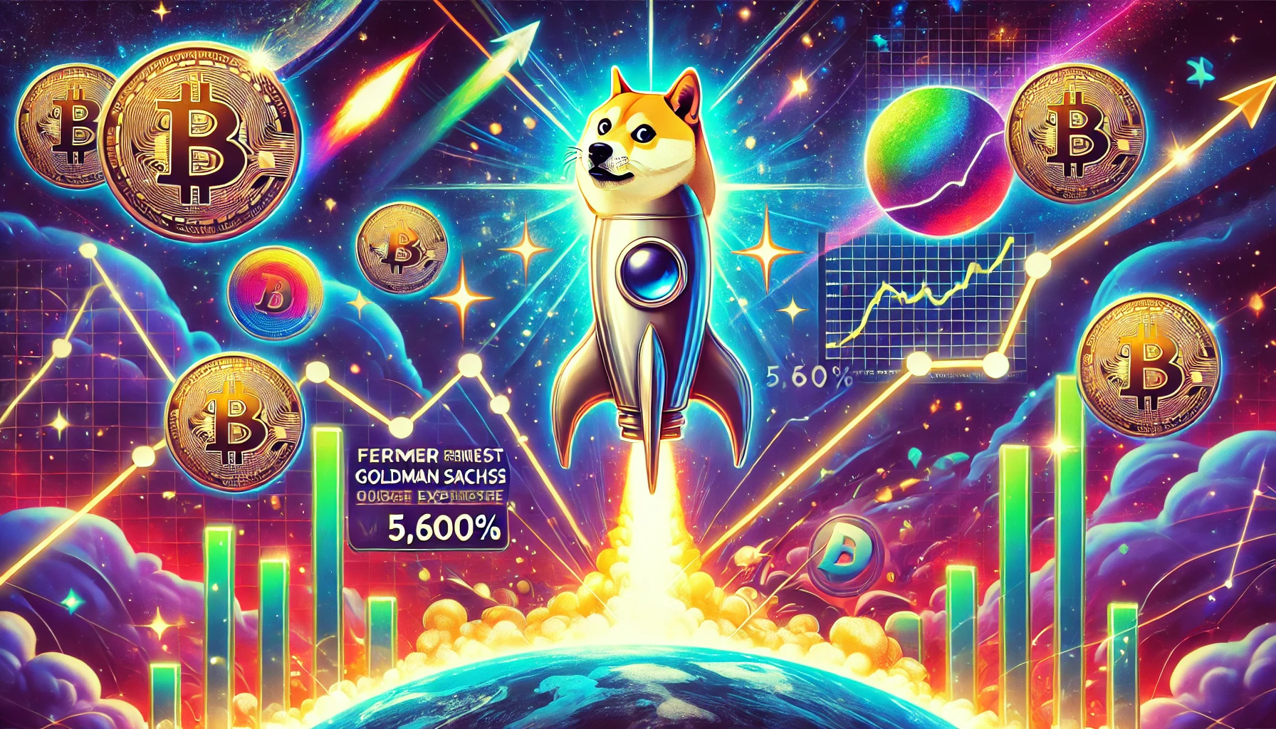 Dogecoin Prognose: Ehemaliger Goldman Sachs Mitarbeiter erwartet DOGE-Explosion von über 5.600 Prozent